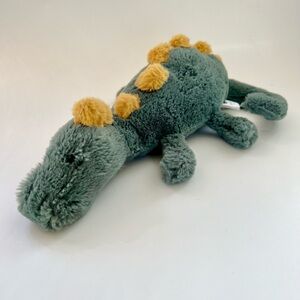 Jellycat Plush Little Douglas Dino 11”- Green and Gold